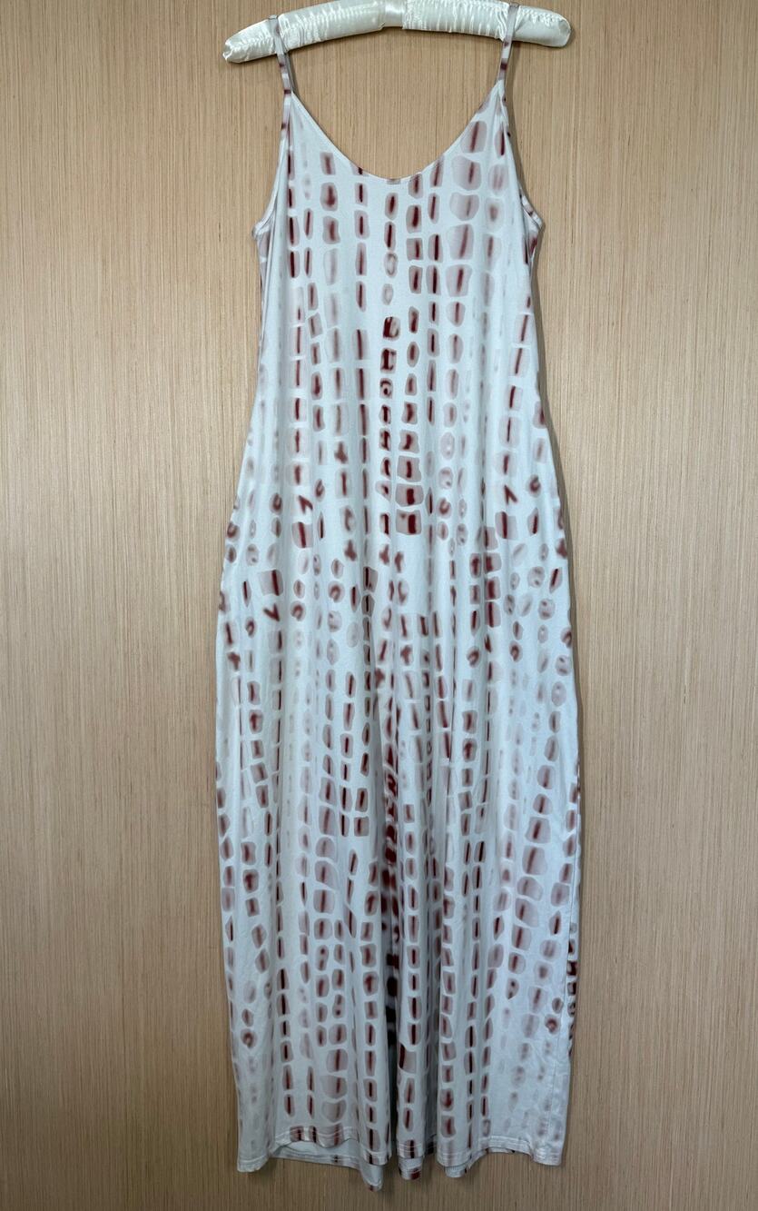 Ours Beachy Bohemian Spaghetti Strap Maxi Dress Womens Size Small Pockets Soft